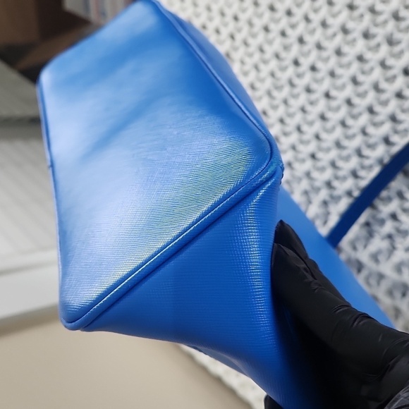 Coach large royal blue tote women hand bag - Picture 7 of 12